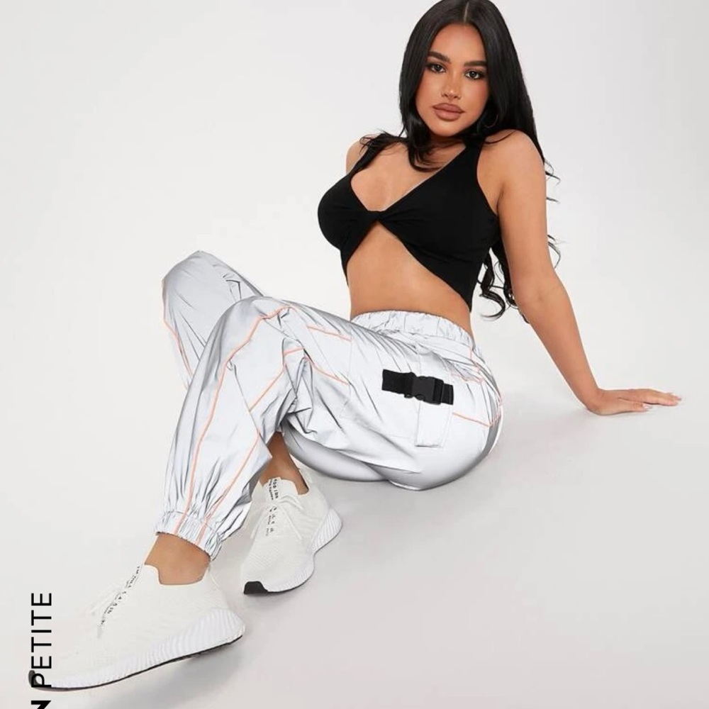 Reflective cargo pants